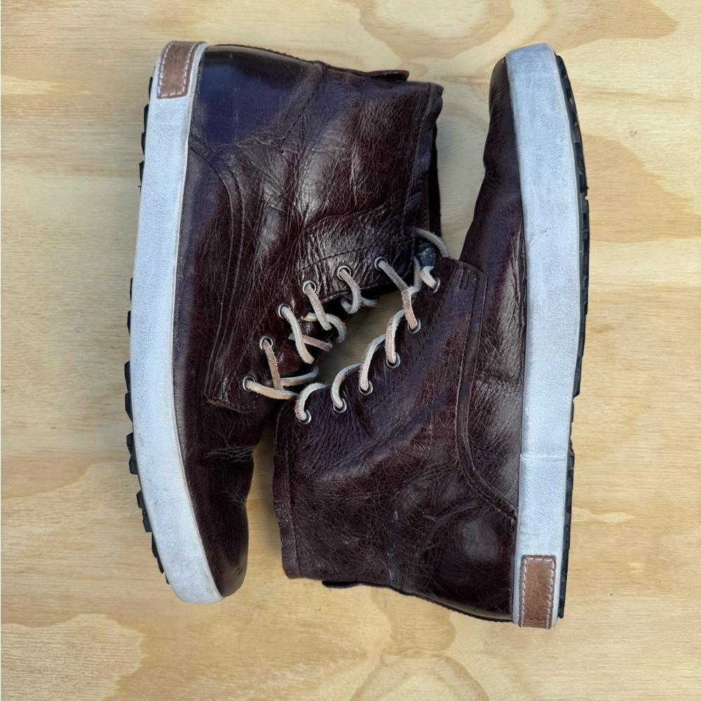 Women’s Brown Genuine Leather High-Top shoes